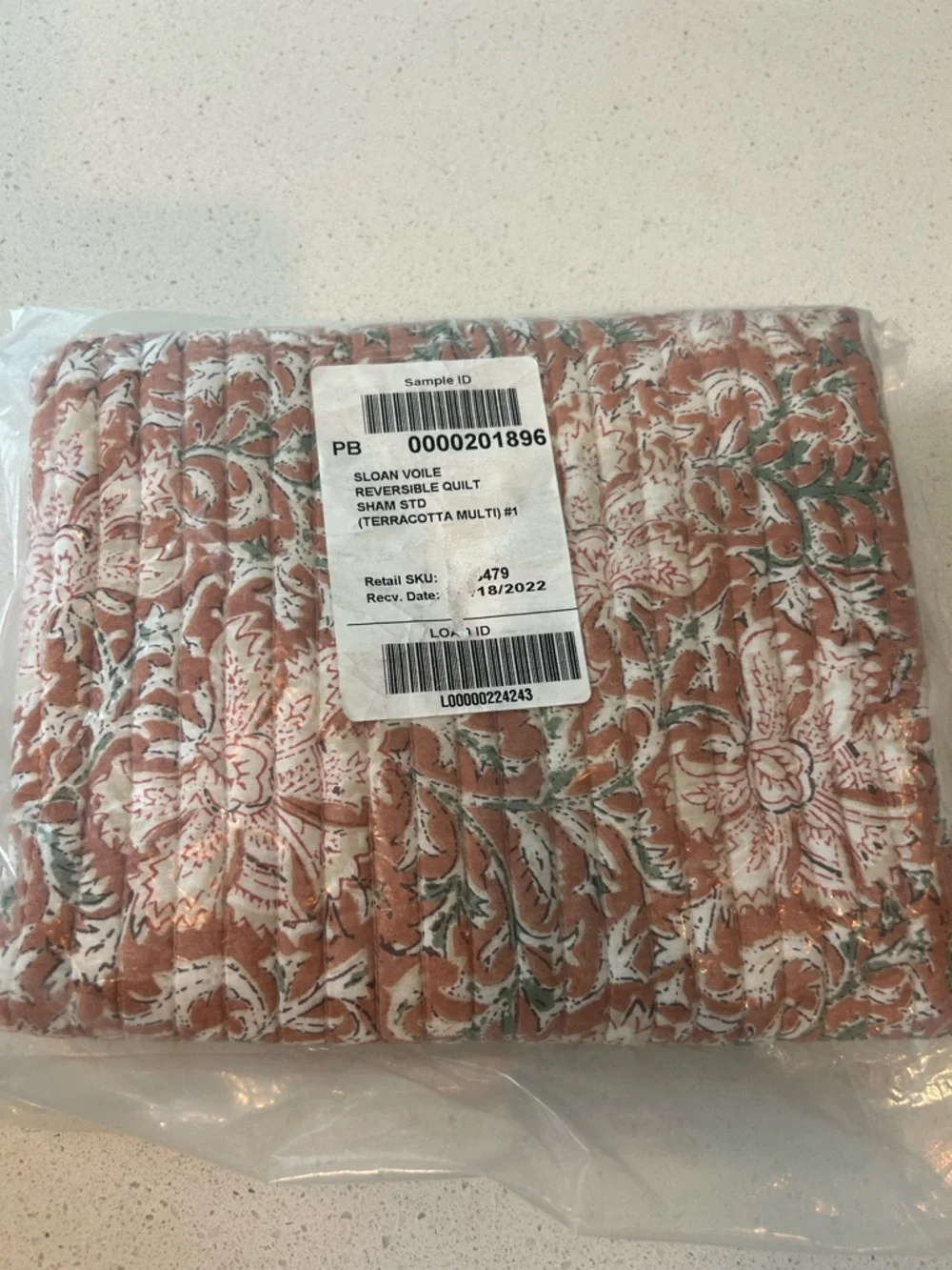 Pottery Barn Sloan Voile Reversible Pillow Sham Standard 1